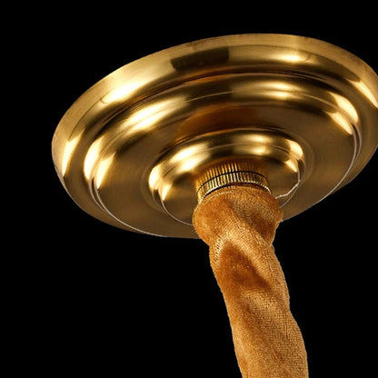 Abat-jour en rotin et cristal LED chic - Éclairage élégant pour votre salon, cuisine ou terrasse