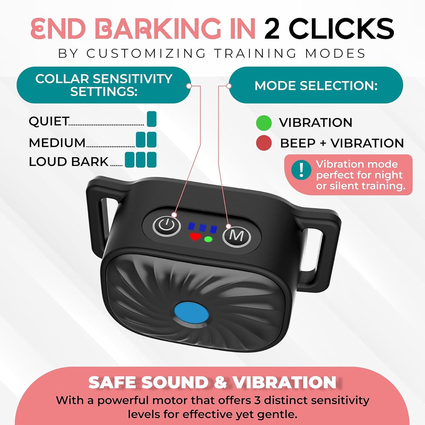 Soft Anti-Bark Collar PetSilence – The Perfect Training Solution for Your Small Dog