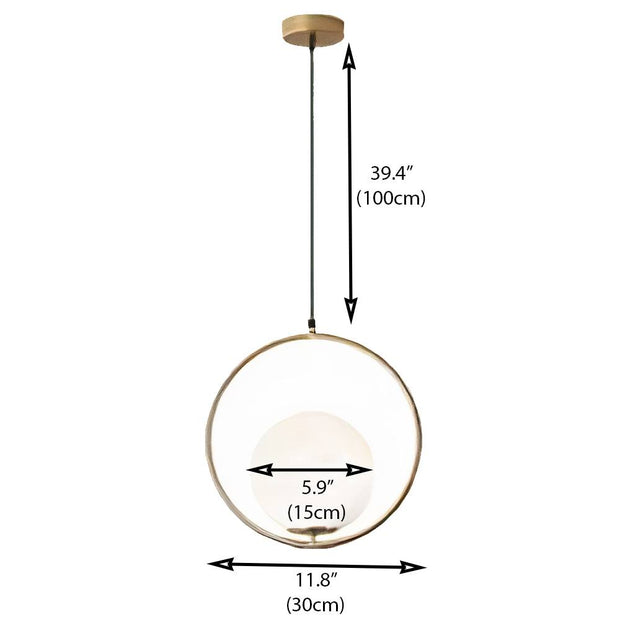Elegant and Chic Pendant – Contemporary Metal Design with a Dazzling Glass Case