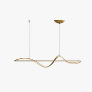 Elegant Whisper Linear Chandelier – Modern LED Lighting in Metal and Acrylic