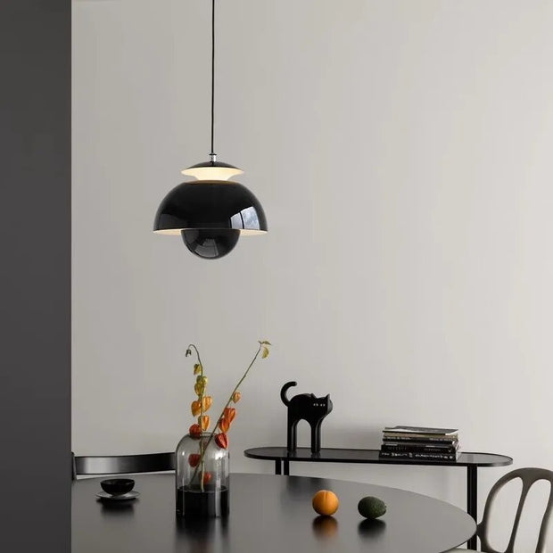 Elegant Nordic Floral Button LED Pendant – Embrace Elegance with a Soft Ambient Glow