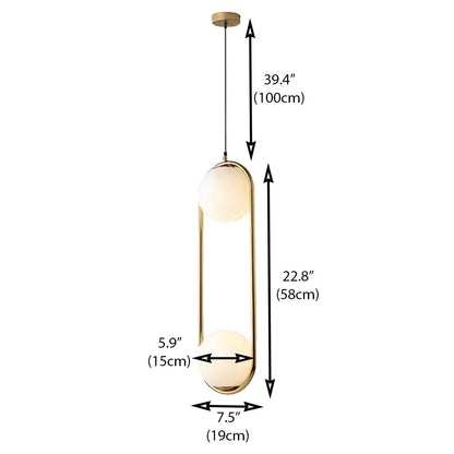 Suspension Élégante et Chic – Design Métallique Contemporain avec un Écrin en Verre Éblouissant
