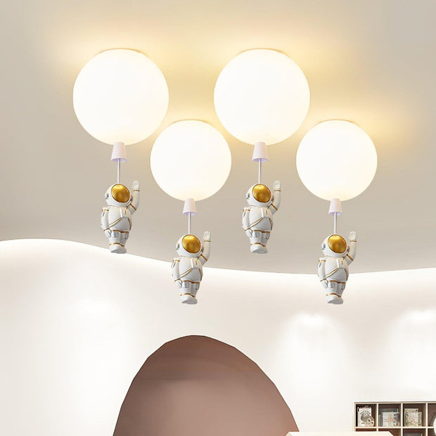 Dazzling Astronaut Moon LED Pendant Light – A One-of-a-Kind Space-Inspired Ceiling Light