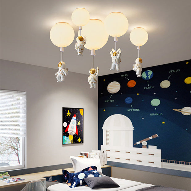 Dazzling Astronaut Moon LED Pendant Light – A One-of-a-Kind Space-Inspired Ceiling Light