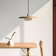 Scandinavian style wooden pendant – Chic industrial hanging lamp