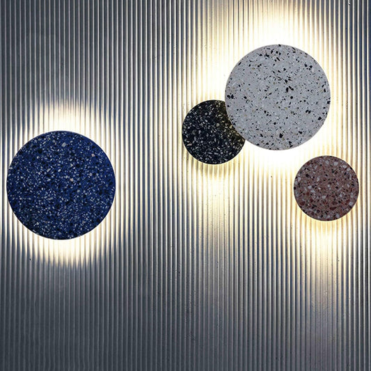 Élégance scandinave : Applique murale LED en terrazzo nordique pour couloirs et escaliers