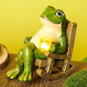 Enchanted LED Frog Statue – A Whimsical Outdoor Delight