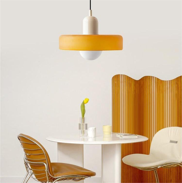Elegant Bauhaus Glass Pendant - Where Modern Function Meets Sleek Minimalism