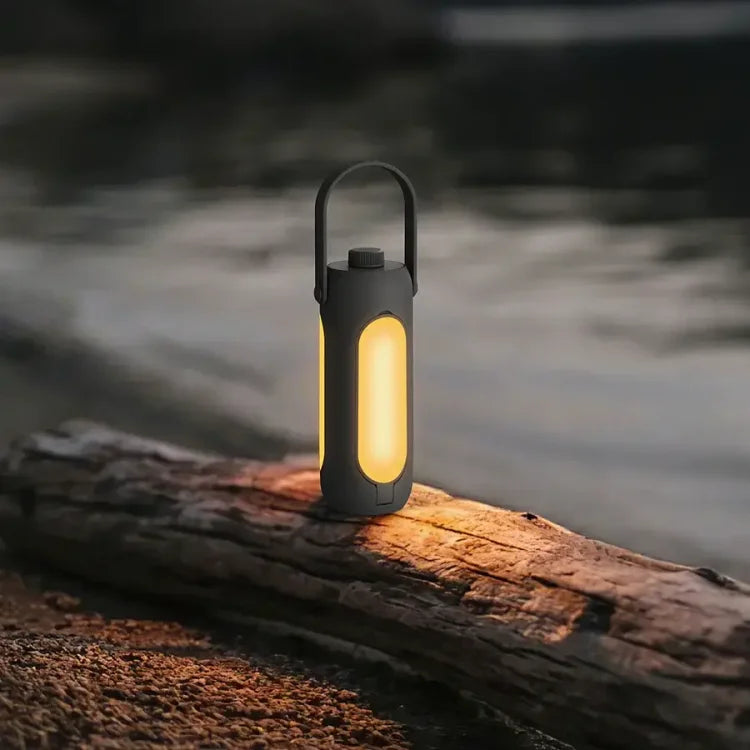 Mångsidig hopfällbar campinglampa – Uppladdningsbar via USB med 3 fantastiska färger och en batteritid på 180 timmar