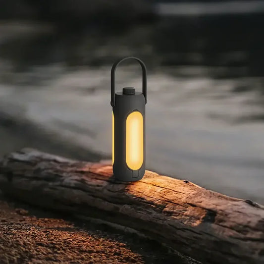 Mångsidig hopfällbar campinglampa – Uppladdningsbar via USB med 3 fantastiska färger och en batteritid på 180 timmar