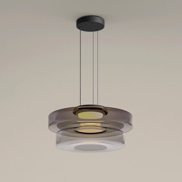 Superb glass pendant lamp in the shape of a moon – Chic and versatile indoor lighting