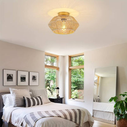 Suspension Bohème Charmante – Éclairage Artisanal pour une Ambiance Conviviale et Éclectique