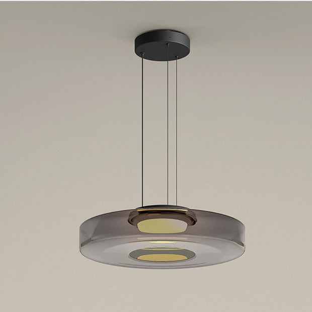 Superb glass pendant lamp in the shape of a moon – Chic and versatile indoor lighting