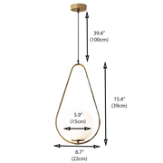 Elegant and Chic Pendant – Contemporary Metal Design with a Dazzling Glass Case