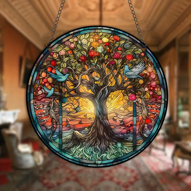 Enchanted Sun Catcher - Handmade Crystal Light Sensor for a Dreamy Atmosphere