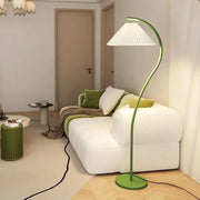 Elegant LED fabric floor lamp - Versatile foldable design with customizable lighting options