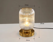 Elegant Nordic glass table lamp – Illuminate your space with modern elegance and a soft LED glow