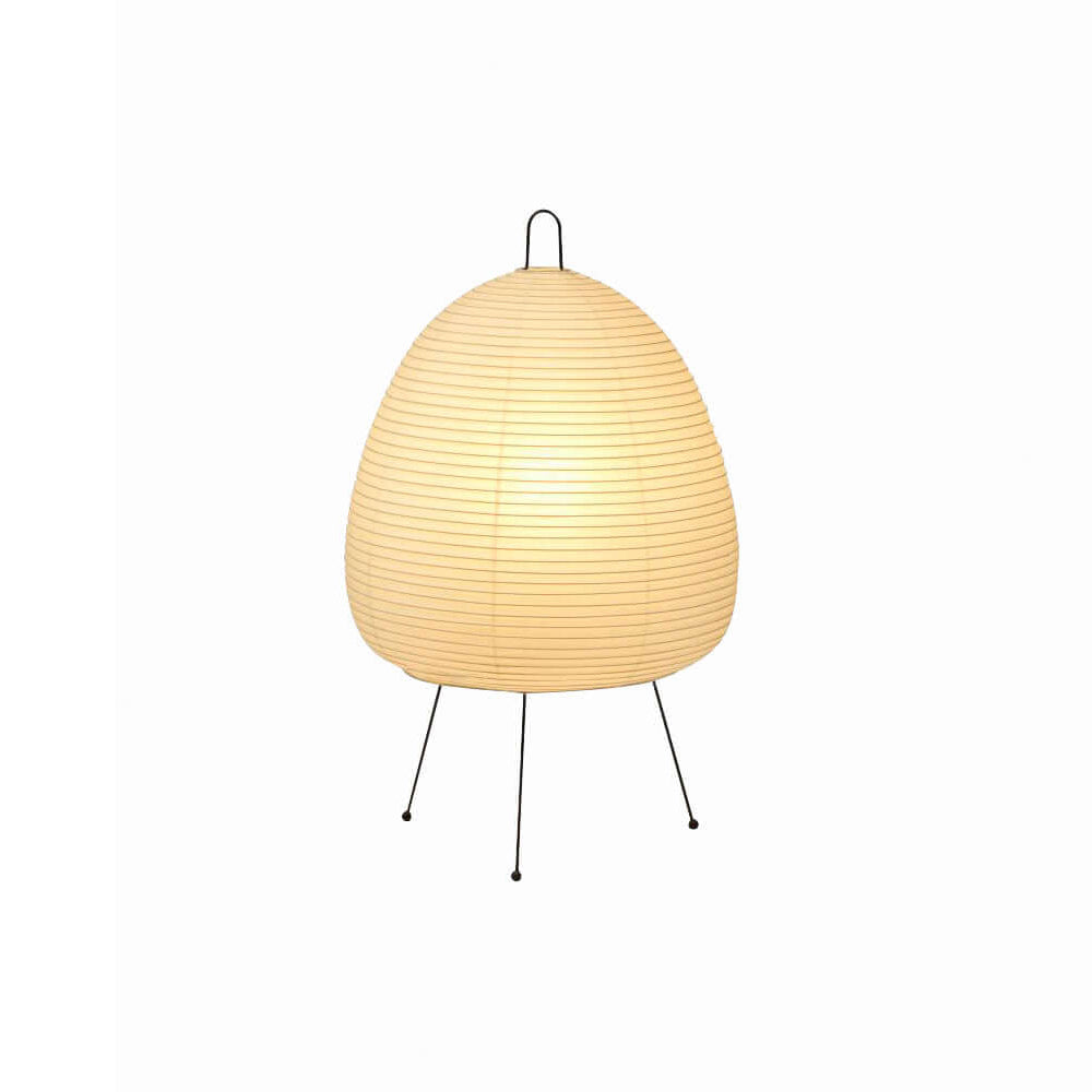 Lampe de table Akari exquise – Design en papier de mûrier et métal élégant