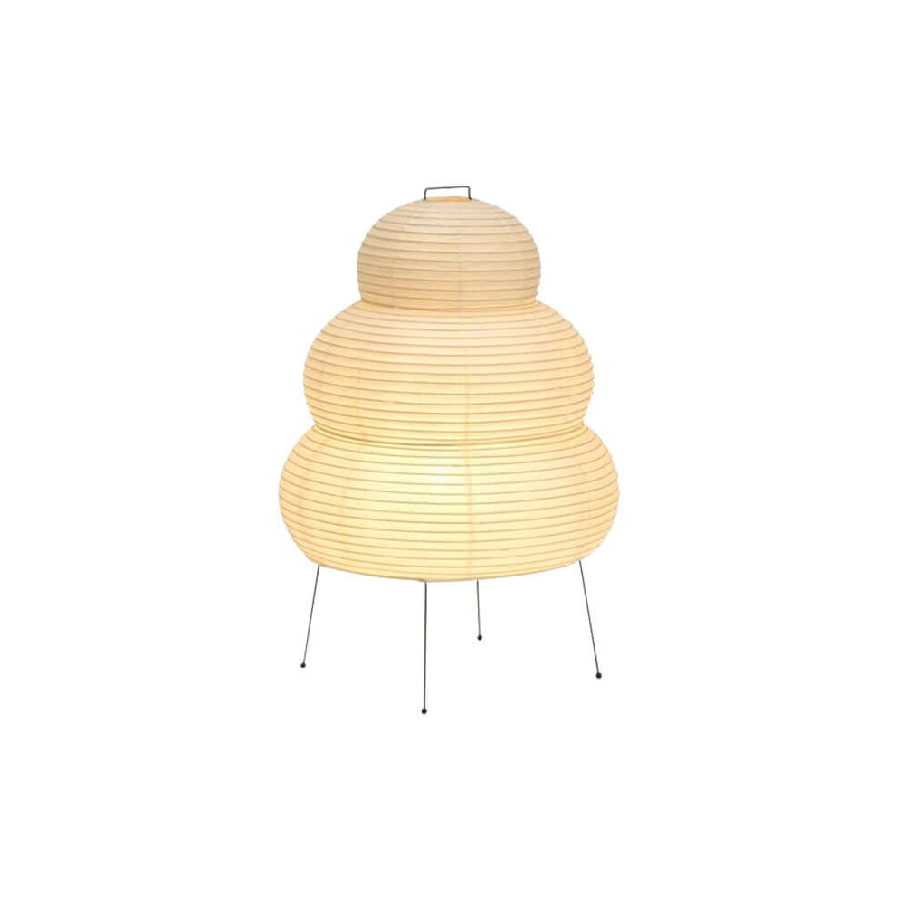 Lampe de table Akari exquise – Design en papier de mûrier et métal élégant