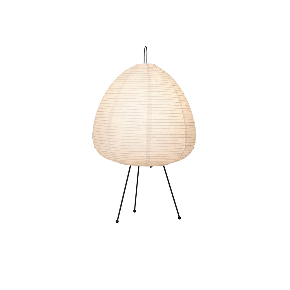 Lampe de table Akari exquise – Design en papier de mûrier et métal élégant