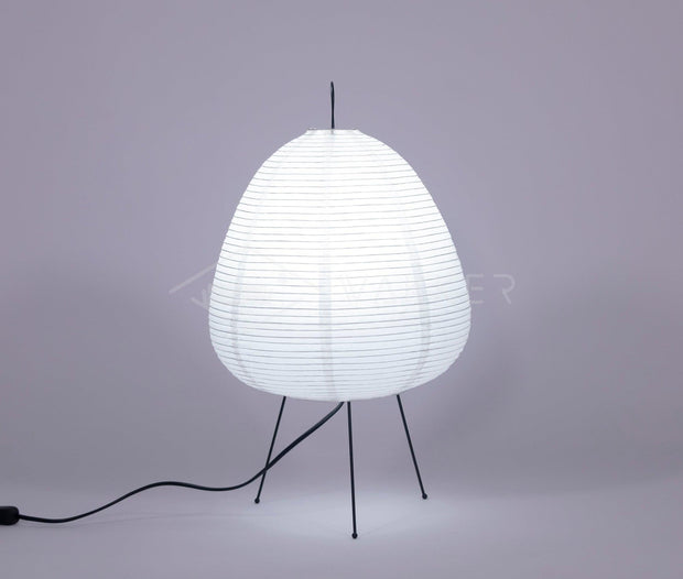 Exquisite Akari table lamp – Mulberry paper and elegant metal design