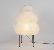 Exquisite Akari table lamp – Mulberry paper and elegant metal design