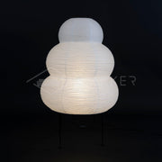 Exquisite Akari table lamp – Mulberry paper and elegant metal design