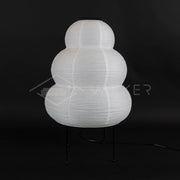 Exquisite Akari table lamp – Mulberry paper and elegant metal design