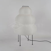 Exquisite Akari table lamp – Mulberry paper and elegant metal design