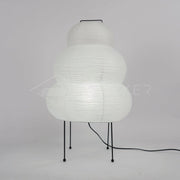 Exquisite Akari table lamp – Mulberry paper and elegant metal design