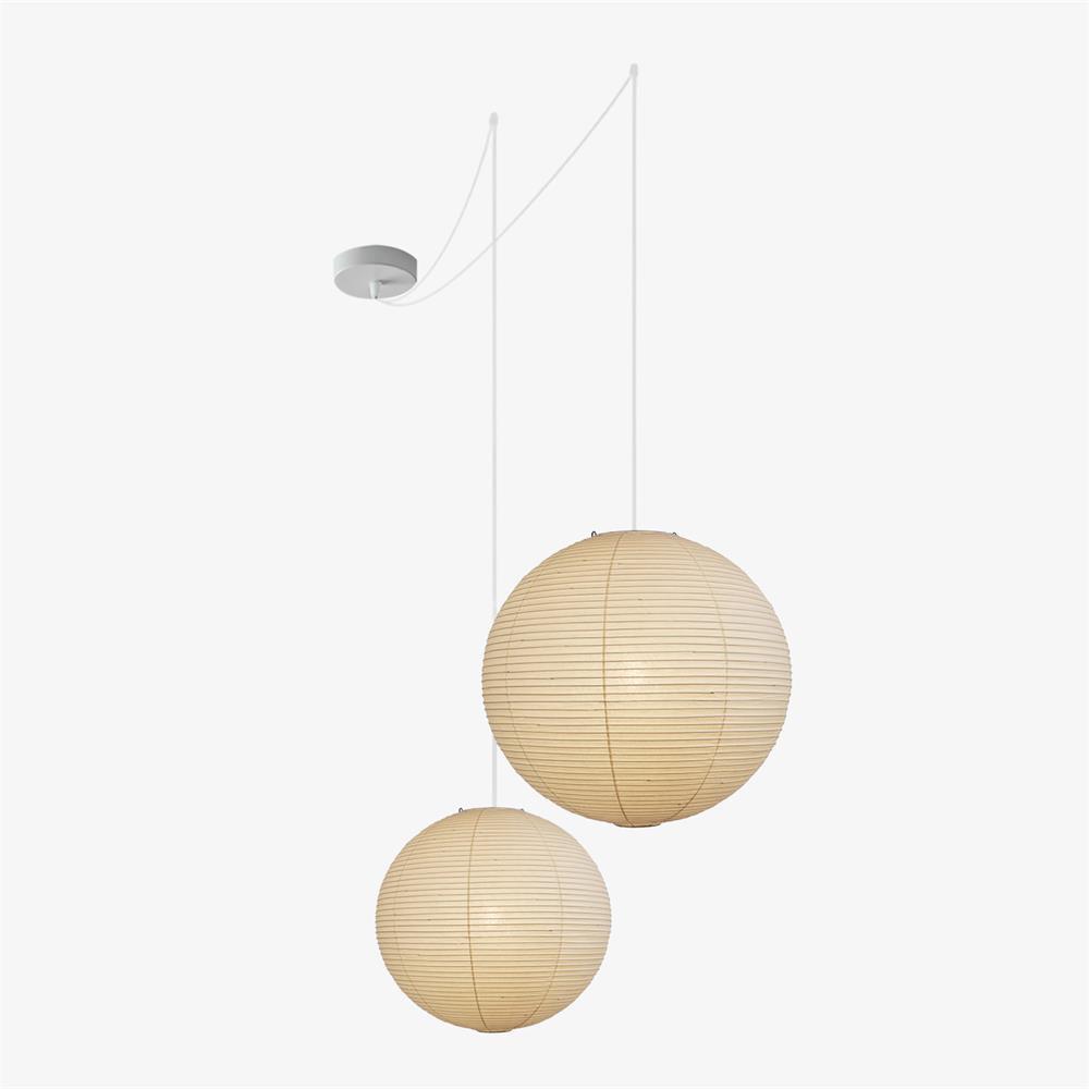 Élevez votre espace avec la lampe suspendue Akari A-Series – une chic lampe en papier japonaise présentant une esthétique minimaliste époustouflante