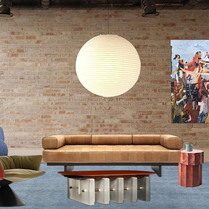 Élevez votre espace avec la lampe suspendue Akari A-Series – une chic lampe en papier japonaise présentant une esthétique minimaliste époustouflante