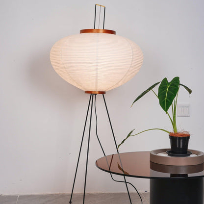 Lampadaire en papier de riz élégant – Éclairage sleek et stylé pour votre salon et votre chambre à coucher