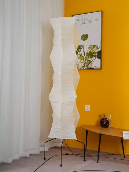 Lampadaire en papier de riz élégant – Éclairage sleek et stylé pour votre salon et votre chambre à coucher