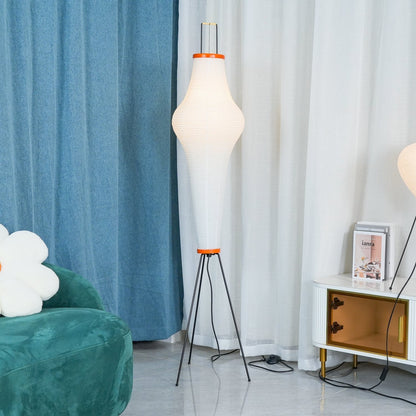 Lampadaire en papier de riz élégant – Éclairage sleek et stylé pour votre salon et votre chambre à coucher