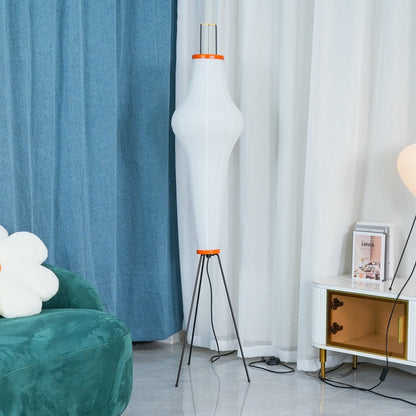 Lampadaire en papier de riz élégant – Éclairage sleek et stylé pour votre salon et votre chambre à coucher