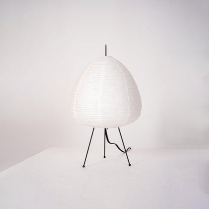 Lampe de table Akari exquise – Design en papier de mûrier et métal élégant