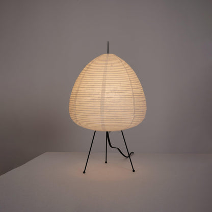Lampe de table Akari exquise – Design en papier de mûrier et métal élégant