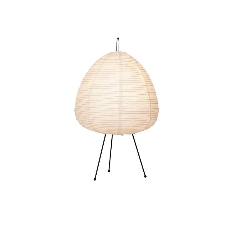 Lampe de table Akari exquise – Design en papier de mûrier et métal élégant