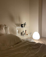 Exquisite Akari table lamp – Mulberry paper and elegant metal design