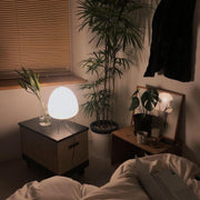 Exquisite Akari table lamp – Mulberry paper and elegant metal design