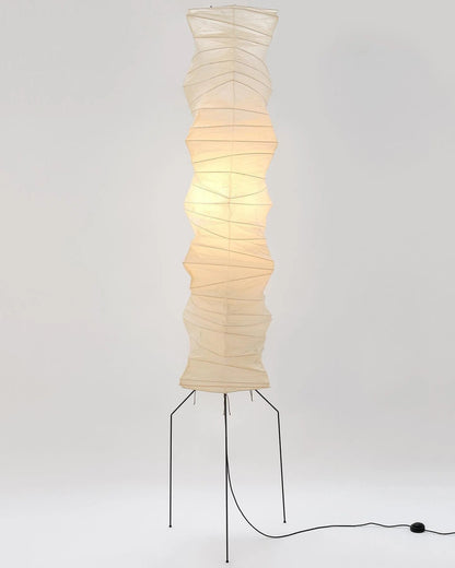Lampadaire en papier de riz élégant – Éclairage sleek et stylé pour votre salon et votre chambre à coucher