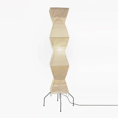Lampadaire en papier de riz élégant – Éclairage sleek et stylé pour votre salon et votre chambre à coucher