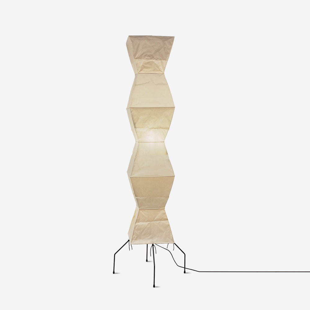 Lampadaire en papier de riz élégant – Éclairage sleek et stylé pour votre salon et votre chambre à coucher