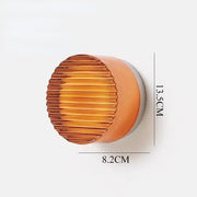 Elegant round LED wall sconce – Warm ambiance with Mylk glass diffuser for living room and bedroom decoration