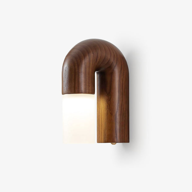 Elegant Arcus Wooden Wall Sconce – Chic LED Light Combining Wood and Metal for a Sophisticated Modern Look