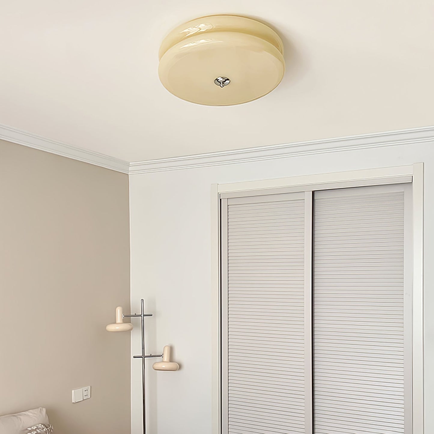 Plafonnier Art Déco intemporel – Design géométrique élégant avec éclairage LED intégré