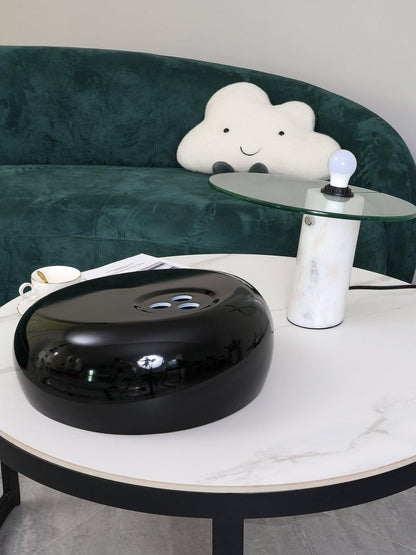 Verfijnde tafellamp van Carrara-marmer en metaal met modern LED-ontwerp