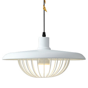 Scandinavian style wooden pendant – Chic industrial hanging lamp
