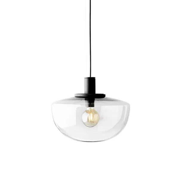 Elegant globe glass pendant - Chic metal and glass design perfect for dining and kitchen spaces